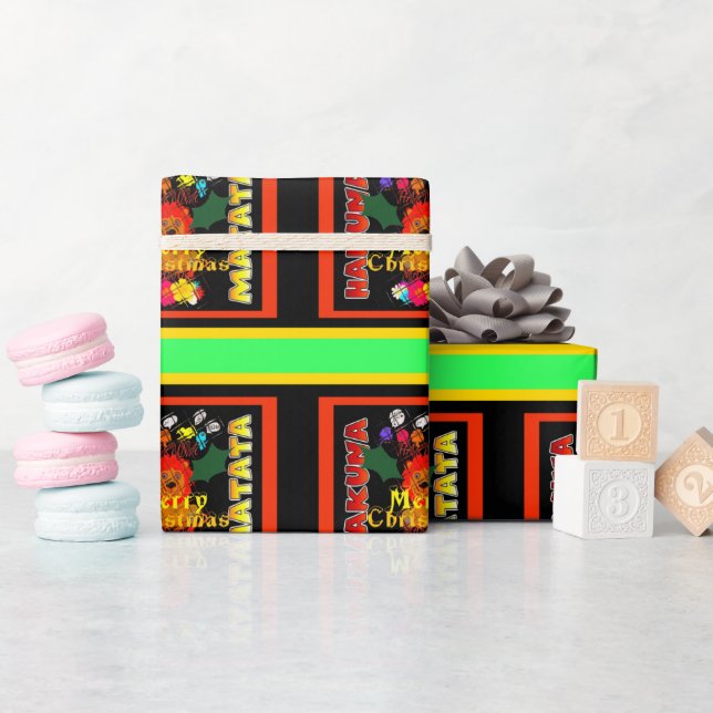 Merry Christmas and a Happy New Year Wrapping Paper (Baby Shower)