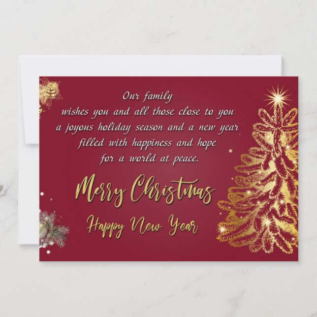 Merry Christmas and Happy New Year (Front)