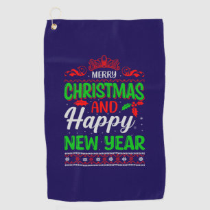 Merry Christmas And Happy New Year-61064 Golf Towel
