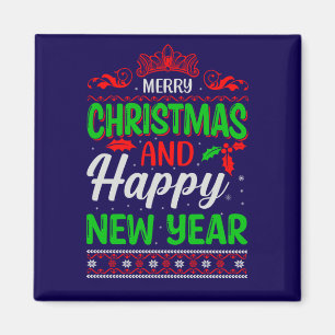 Merry Christmas And Happy New Year-61064 Magnet