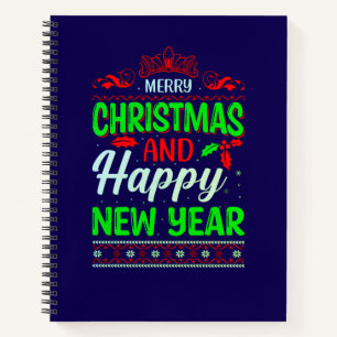 Merry Christmas And Happy New Year-61064 Notebook