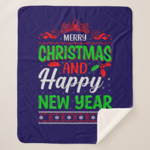 Merry Christmas And Happy New Year-61064 Sherpa Blanket