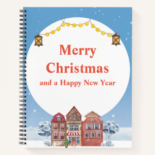 Merry Christmas and Happy New Year 8.5" x 11"  Notebook