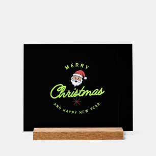 Merry Christmas and Happy New Year Acrylic Sign