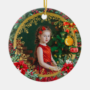 Merry Christmas and Happy New Year By Love Ceramic Tree Decoration