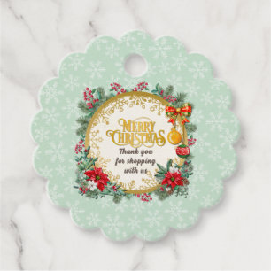 Merry Christmas and Happy New Year By Love Favour Tags