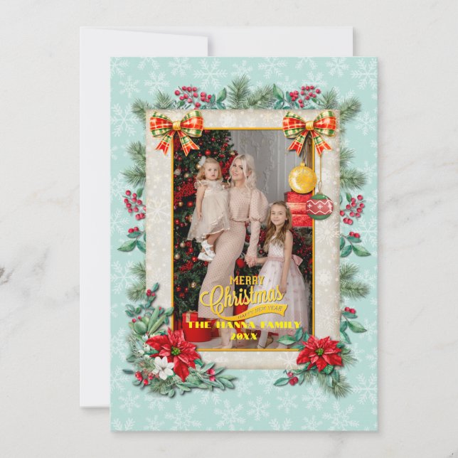 Merry Christmas and Happy New Year By Love Invitation (Front)