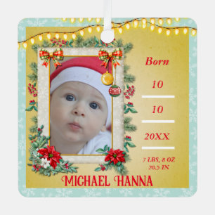 Merry Christmas and Happy New Year By Love Metal Tree Decoration