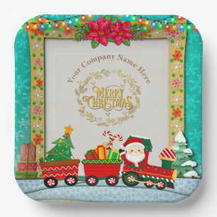 Merry Christmas and Happy New Year By Love Paper Plate