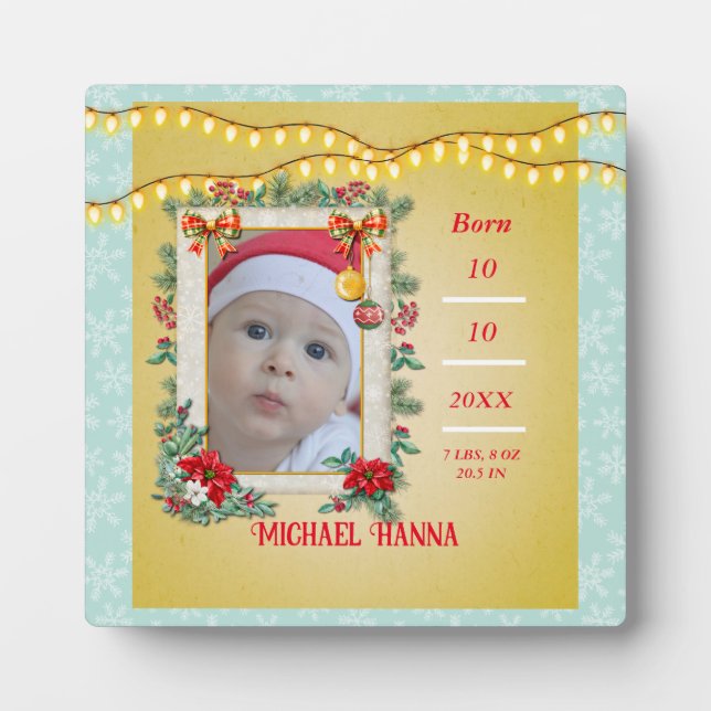 Merry Christmas and Happy New Year By Love Plaque (Front)