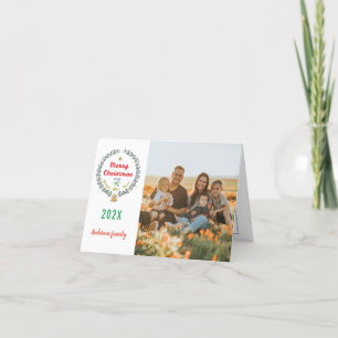 Merry Christmas and Happy New year card