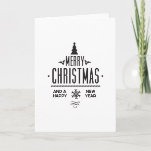 Merry Christmas and Happy New Year Card