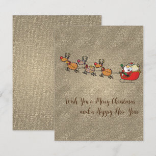 Merry Christmas and Happy New Year Card