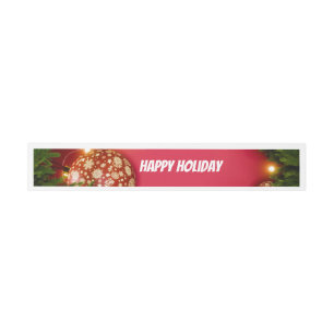 Merry Christmas and Happy New Year! Card Invitation Belly Band
