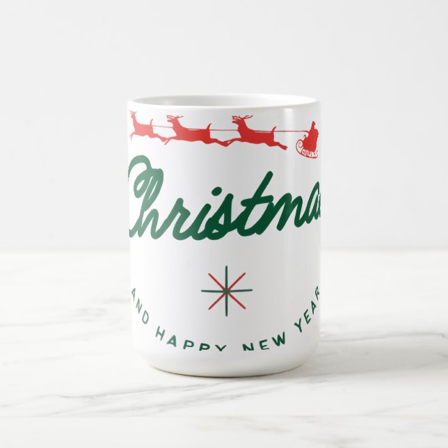 Merry Christmas and happy New Year  Coffee Mug (Center)