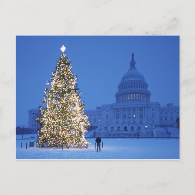 merry christmas and happy new year holiday postcard (Front)