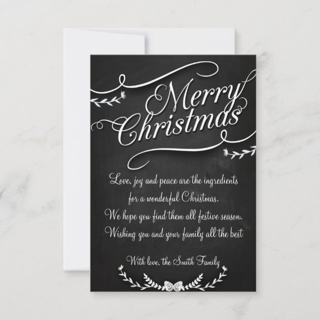 Merry Christmas and Happy New Year Invitation (Front)
