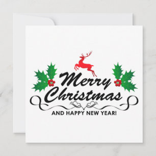 Merry Christmas and happy new year Invitation