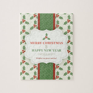 Merry Christmas and Happy New Year Jigsaw Puzzle