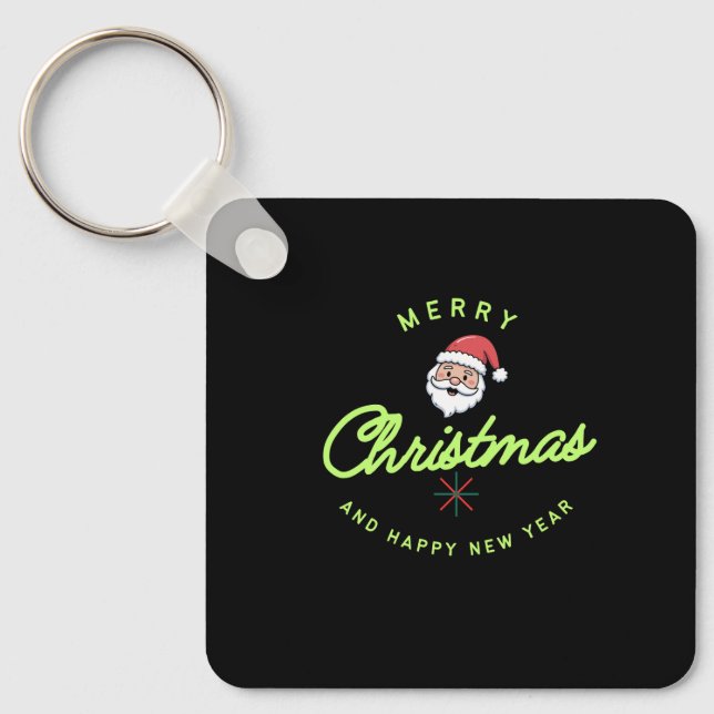 Merry Christmas and Happy New Year Key Ring (Front)