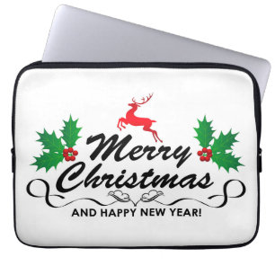 Merry Christmas and happy new year  Laptop Sleeve