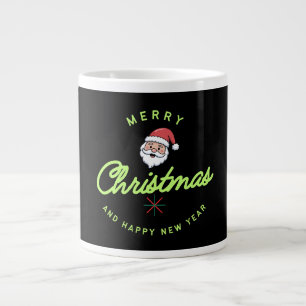 Merry Christmas and Happy New Year Large Coffee Mug