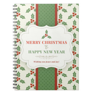 Merry Christmas and Happy New Year Notebook
