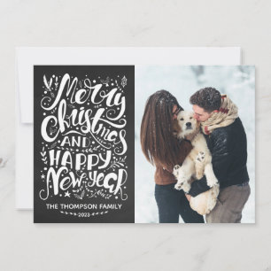 Merry Christmas and Happy New Year Photo Card