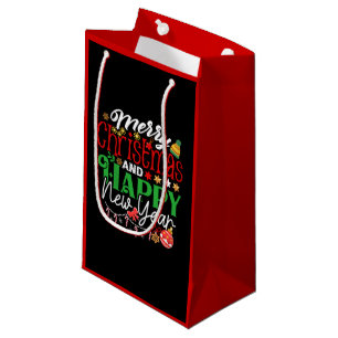 Merry Christmas And Happy New Year Small Gift Bag