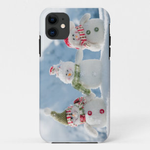 Merry Christmas and Happy New year snowmen iPhone 11 Case