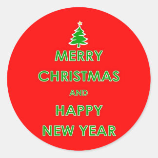 Merry Christmas Happy New Year Stickers and Sticker Transfer Designs ...