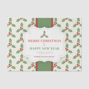 Merry Christmas and Happy New Year Tissue Paper