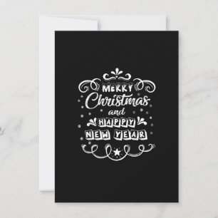 Merry Christmas And Happy New Year Xmas Pajama For Invitation