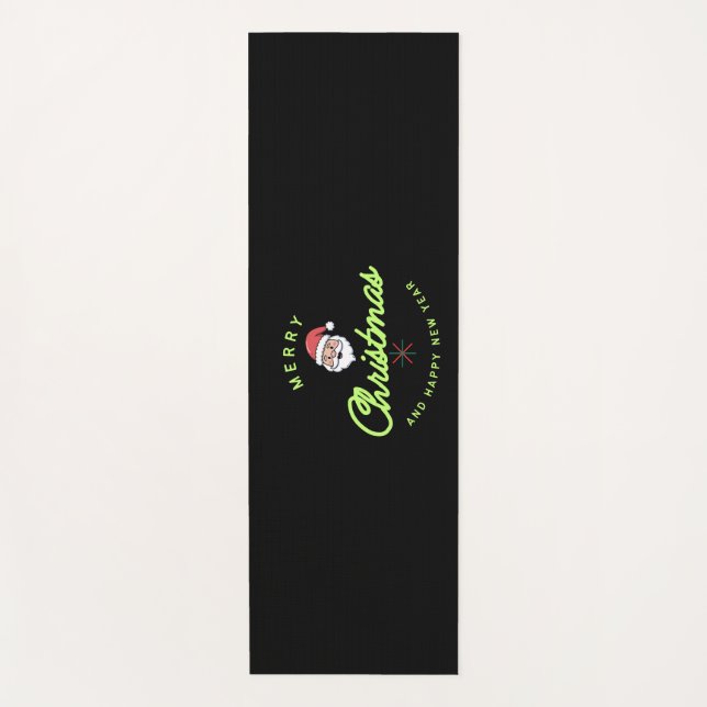 Merry Christmas and Happy New Year Yoga Mat (Front)