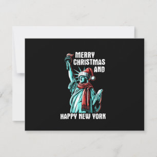 Merry Christmas And Happy New York - Funny Christm Invitation