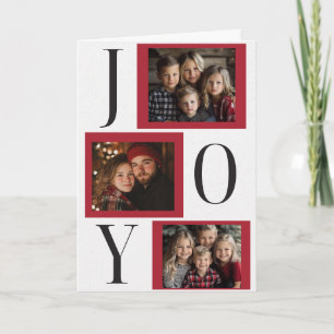 Merry Christmas and Joy Photo Card
