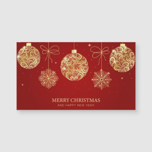 Merry Christmas And New Year Greeting Card