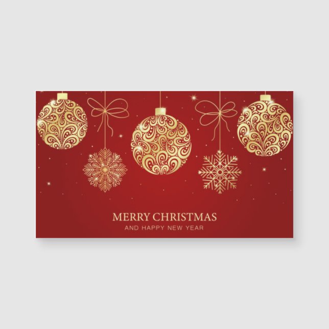 Merry Christmas And New Year Greeting Card (Front)