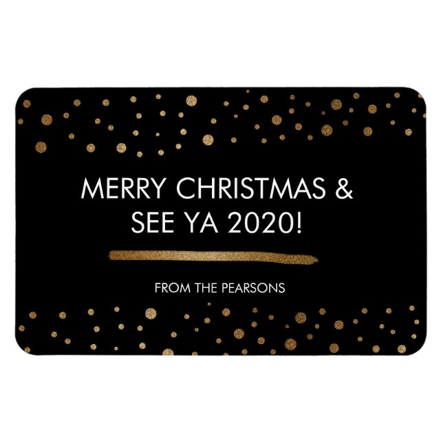Merry Christmas and See Ya 2020 Custom family Magnet (Horizontal)