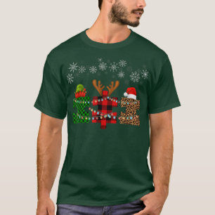 Merry Christmas and snowflakes Autism Merry Christ T-Shirt