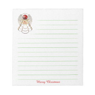 Merry Christmas Angel Notepad - Template