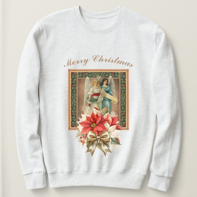 Merry Christmas Angels sweatshirt  (Design Front)