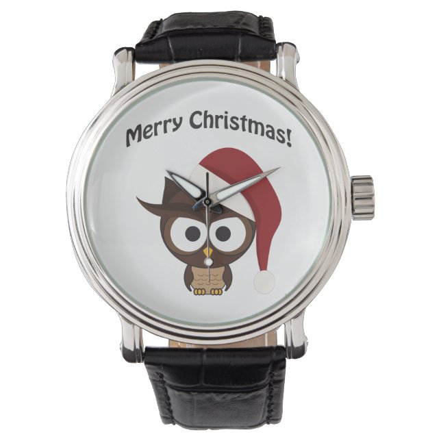 Merry Christmas Angry Owl Watch (Front)