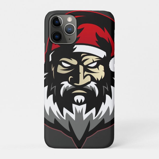 Merry Christmas Angry Santa Case-Mate iPhone Case (Back)