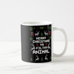 Merry Christmas Animal Filthy Ya Coffee Mug
