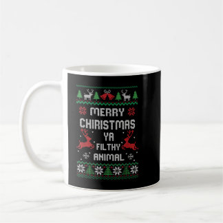Merry Christmas Animal Filthy Ya Copy Coffee Mug