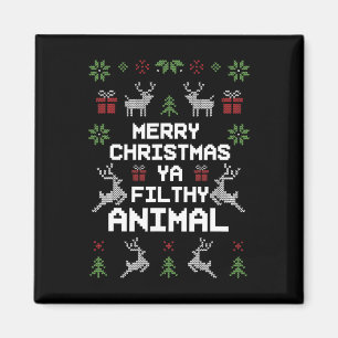 Merry Christmas Animal Filthy Ya Magnet