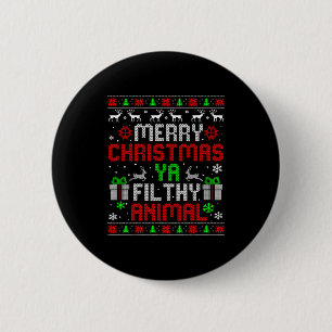 Merry Christmas Animal Filthy Ya Xmas Family Pajam 6 Cm Round Badge