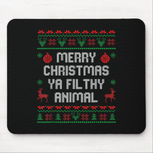 Merry Christmas Animal Filthy Ya Xmas Family Pajam Mouse Mat