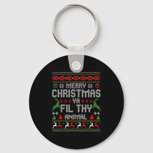 Merry Christmas Animal Filthy Ya Xmas Pajama Chris Key Ring